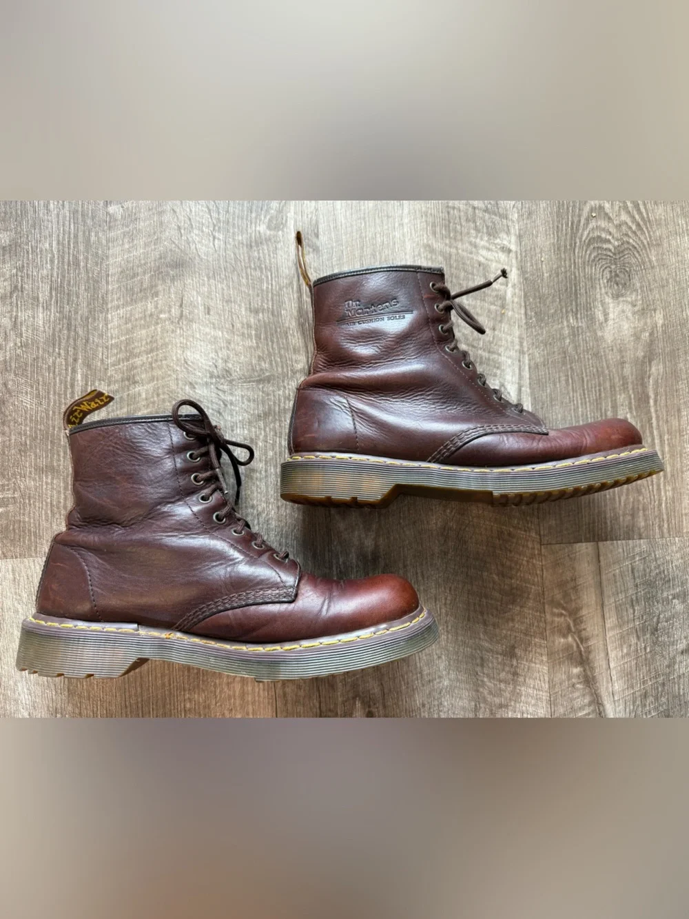 Dr Martens 1460 8-Eye Crazy Horse Brown Leather Boots Men US 10